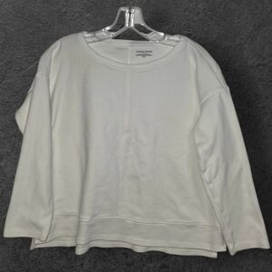 Eileen Fisher White 3/4 Sleeve T-shirt Size Petite Small
